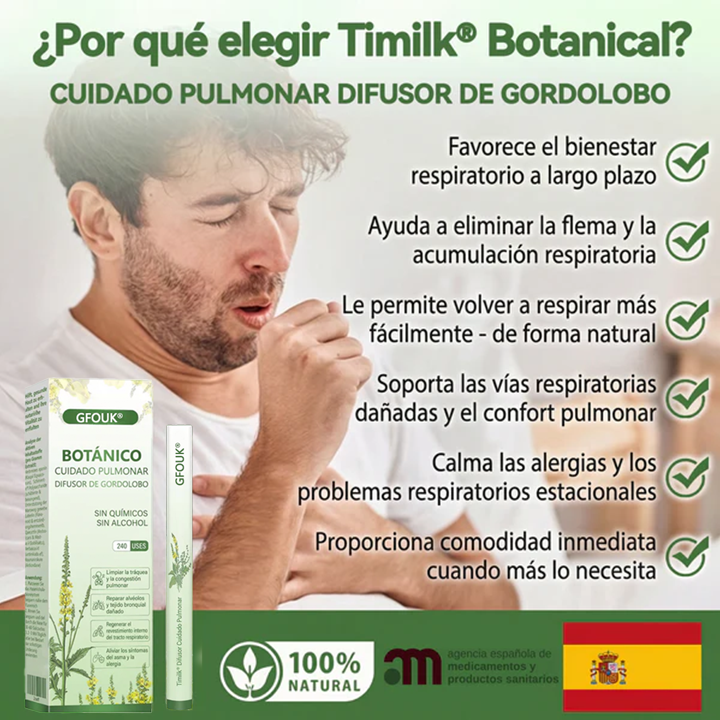 🇪🇸🍃GFOUK® 🚀 BOTÁNICO CUIDADO PULMONAR DIFUSOR DE GORDOLOBO 🔥