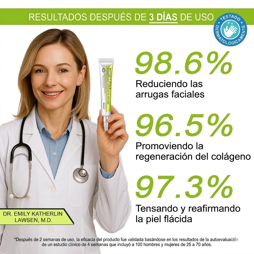🔥Fabricado y enviado desde España💫Rolimey® Crema Inyectable Reductora de Arrugas y Reafirmante con Botox y Retinol - Último día de promoción, 30% de descuento