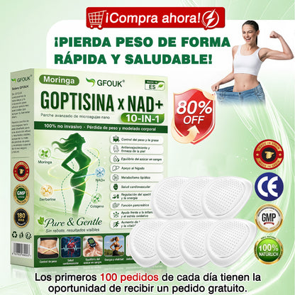 🔥🔥Conforme a la normativa aplicable en España y en la Unión Europea | 🧑‍⚕️ GFOUK® Moringa · Berberina × NAD+ Parche Avanzado de Nanomicroagujas 10 en 1 |  Respaldado por la ciencia | Fórmula 10 en 1 |  Resultados visibles en 7 días ✅