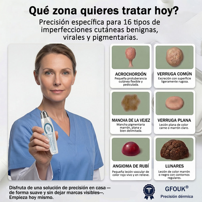 🧑‍⚕️Tienda oficial de la marca | 🖊️GFOUK® Eliminador de manchas y verrugas en 7 días (Cero dolor, cero cicatrices – Roller) 🪴