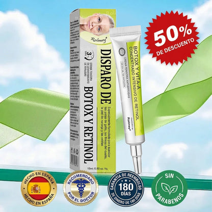 🔥Fabricado y enviado desde España💫Rolimey® Crema Inyectable Reductora de Arrugas y Reafirmante con Botox y Retinol - Último día de promoción, 30% de descuento