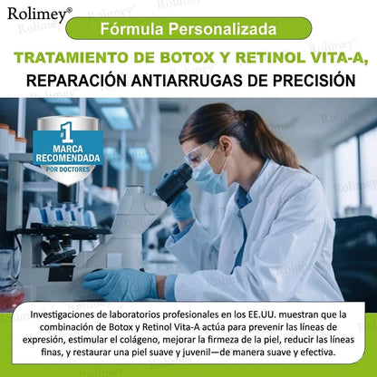 🔥Fabricado y enviado desde España💫Rolimey® Crema Inyectable Reductora de Arrugas y Reafirmante con Botox y Retinol - Último día de promoción, 30% de descuento