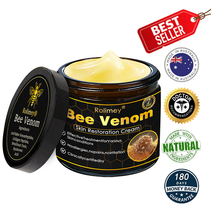 🔥Latest model Rolimey® Bee venom Max Comprehensive Cream - Repair level increased by 65% 🔥 LAST DAY 80% OFF