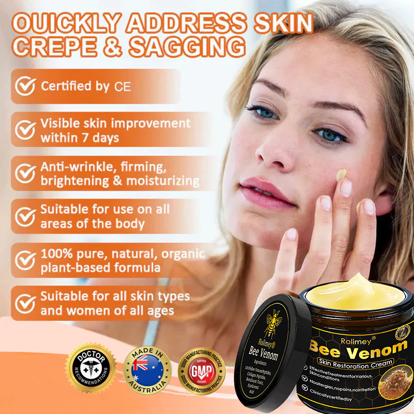 🔥Latest model Rolimey® Bee venom Max Comprehensive Cream - Repair level increased by 65% 🔥 LAST DAY 80% OFF